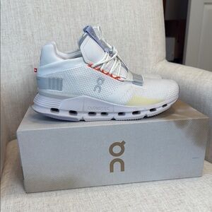 On Running White| Glacier Cloudnova Sneakers size 8